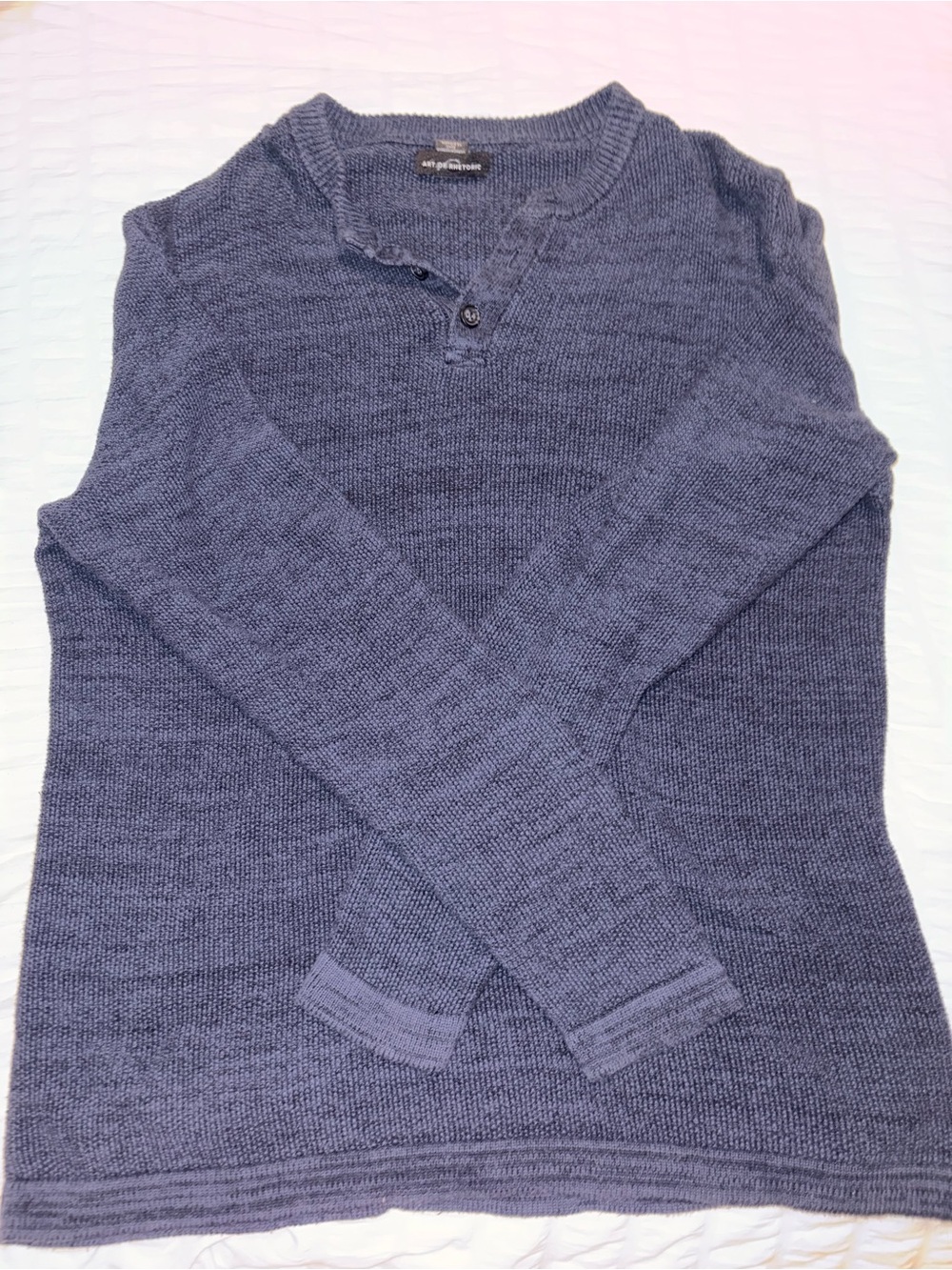 Men's Crewneck Knit Sweater in Navy